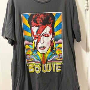 Old Navy Dark Gray David Bowie T-Shirt